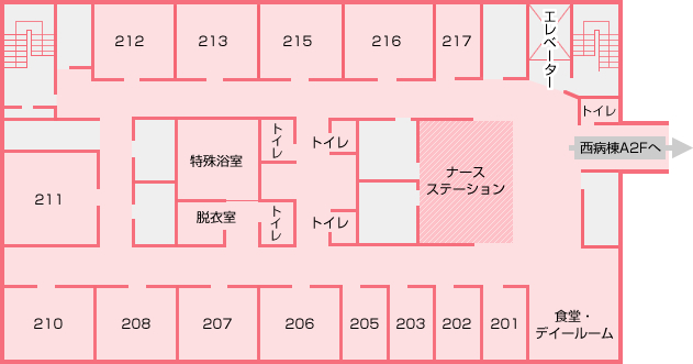 西病棟B １階